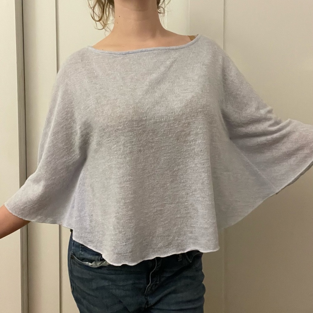 Lavender Poncho Top